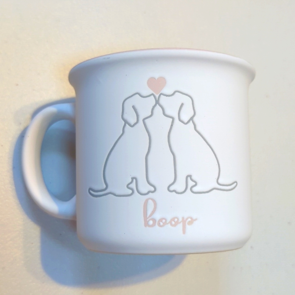 Dog " boop" mug.
